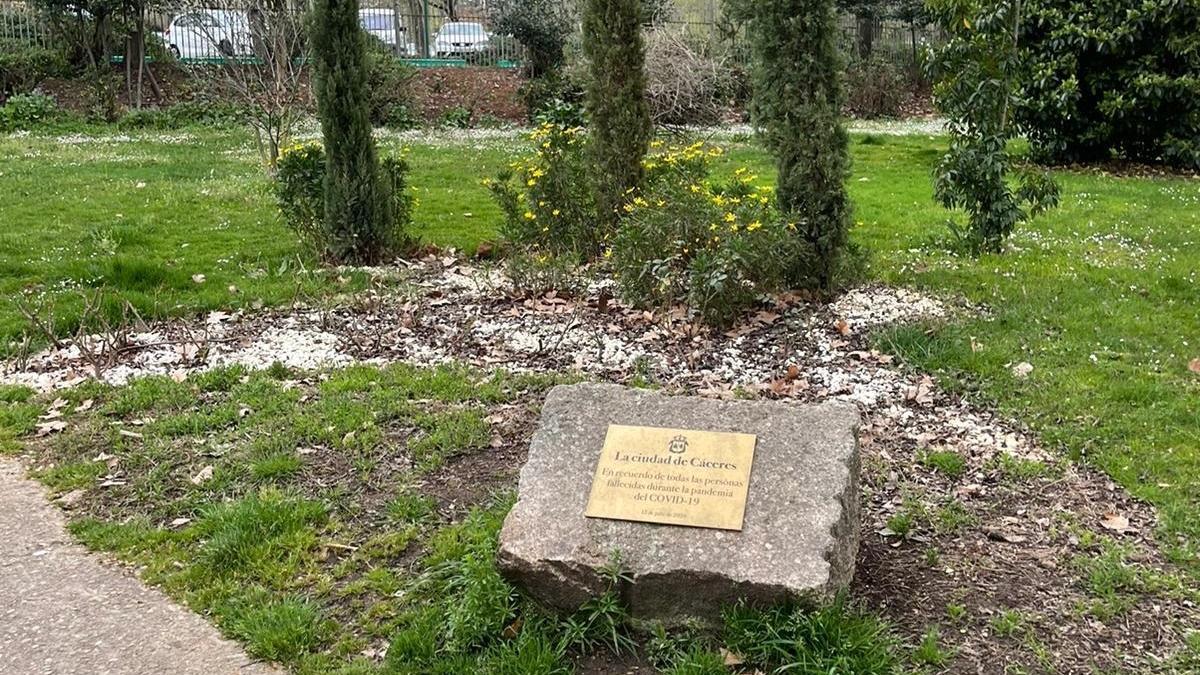 Imagen actual del Jardín de la Memoria.