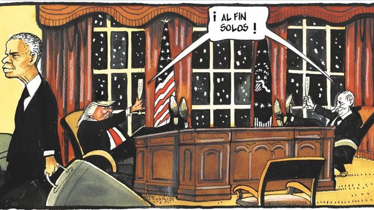 Chiste de Ferreres sobre Trump en EL PERIÓDICO.