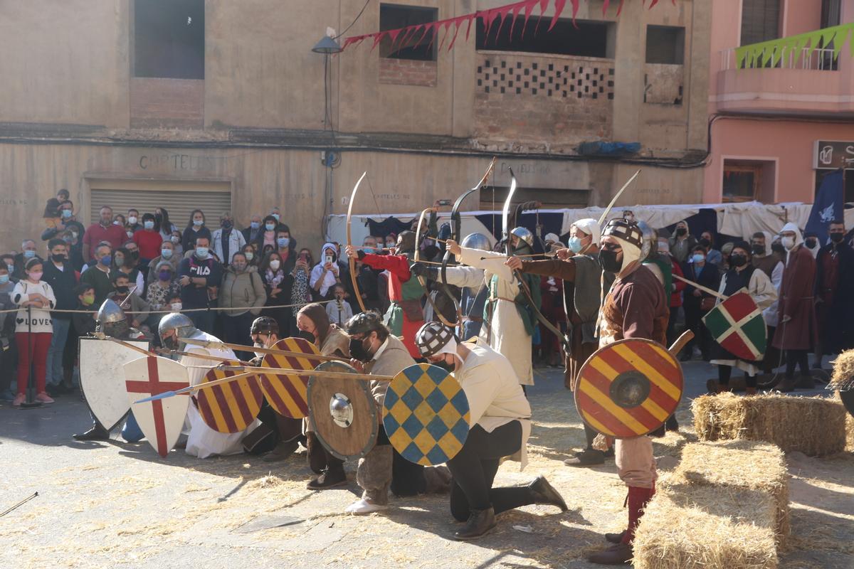 Un pequeño grupo de almogávares y mercenarios cristianos se enfrentaron a los defensores musulmanes en la plaza de San Roque.