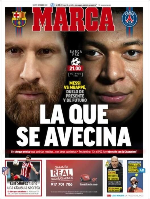 Portada MARCA martes 16 febrero 2021