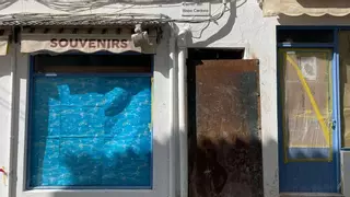 La vivienda desokupada en Sant Antoni ya está tapiada: 'Això és fer poble'
