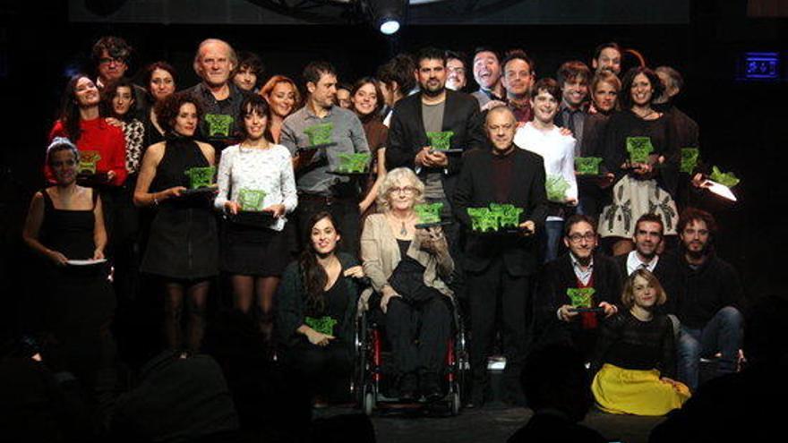 Foto de grup dels premiats.