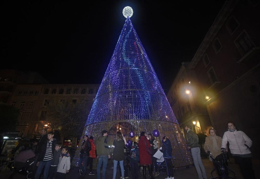 Encendido de luces de Navidad en Murcia