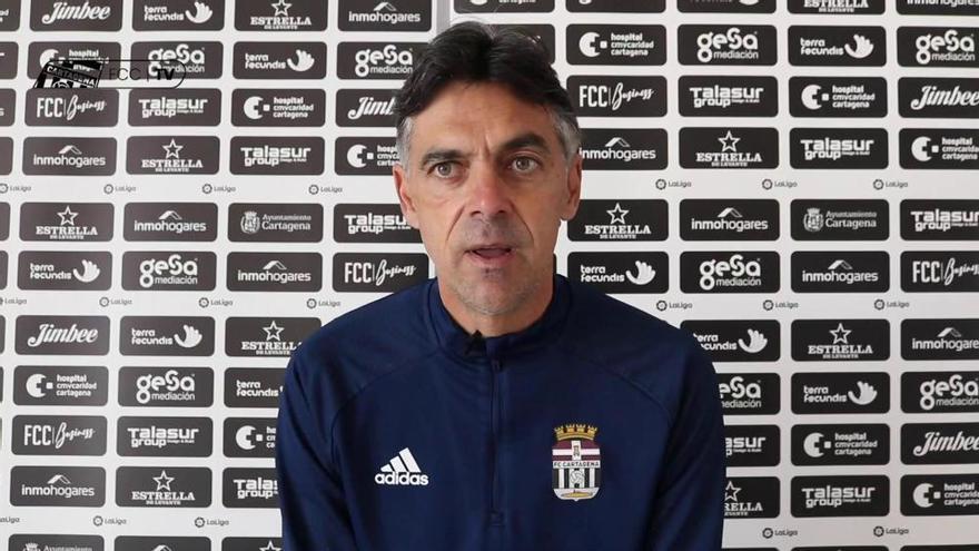Rueda de prensa de Pepe Aguilar, entrenador del FC Cartagena
