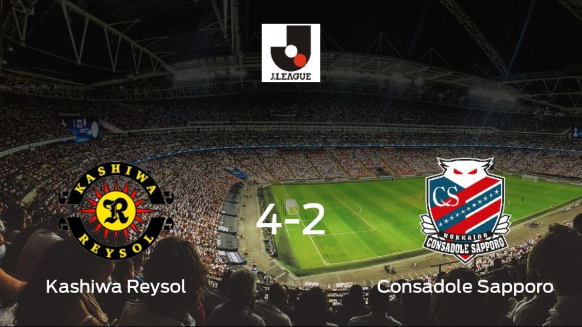 El Kashiwa Reysol derrota 4-2 al Consadole Sapporo en el Kashiwa Hitachi Stadium