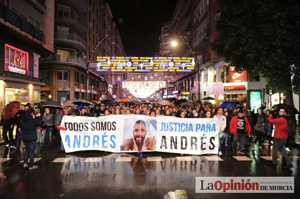 Protesta por la agresión a Andrés Martínez