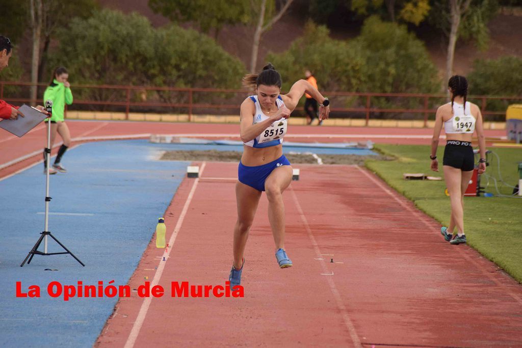 Regional absoluto y sub-23 de atletismo en Lorca (I)