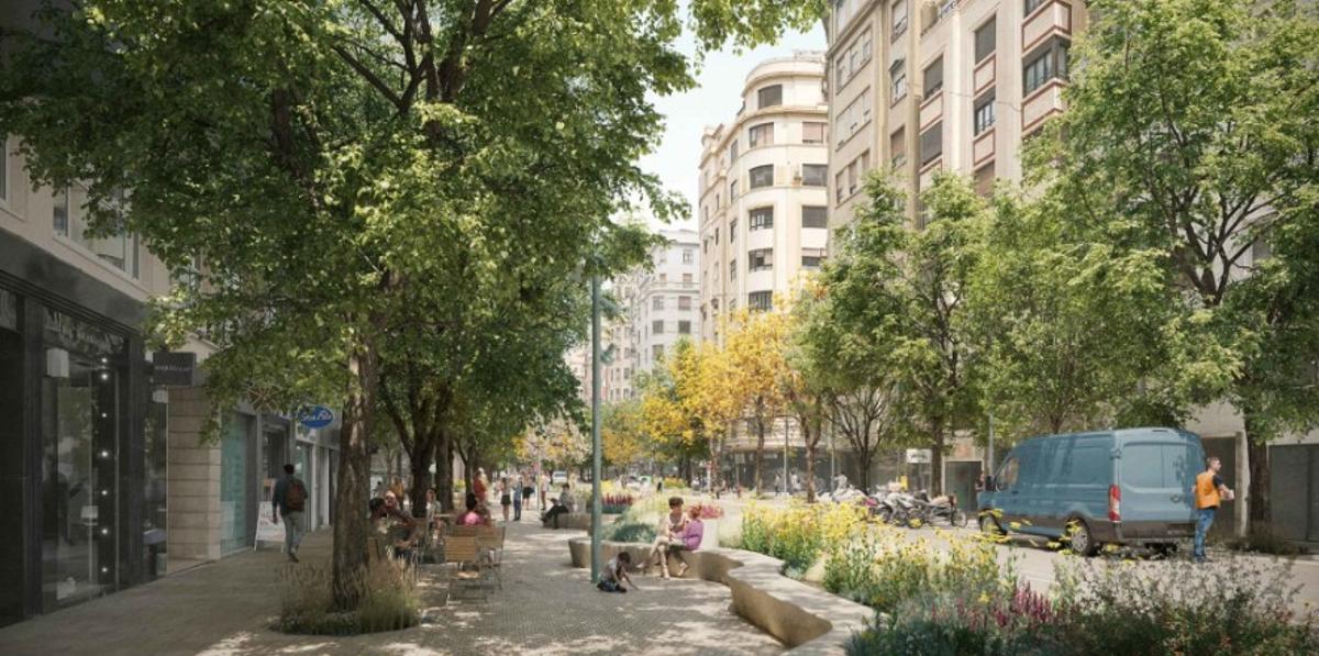 Una renaturalizada avenida del Oeste