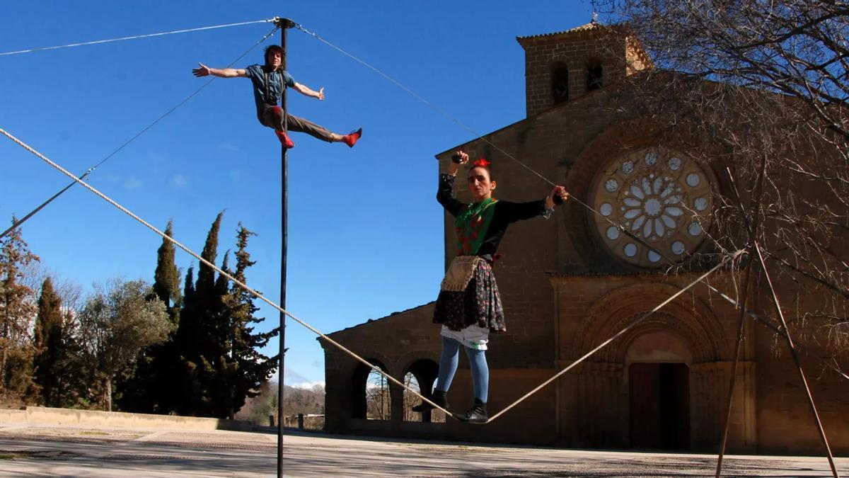El espectáculo 'Circo jotero', de la compañía Monopájaroverde.