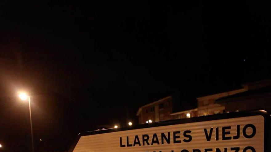 Indicador de Llaranes Viejo, ayer.