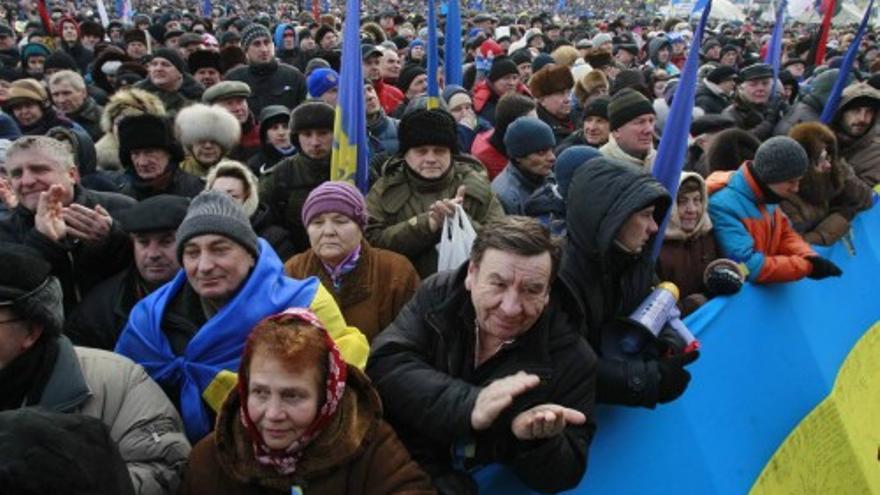 Nueva jornada de protestas en Kiev