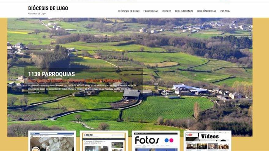 La web del Obispado de Lugo