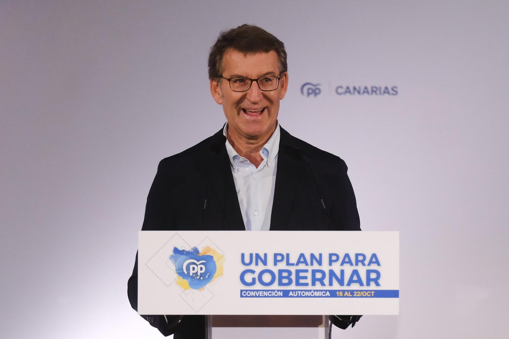 Alberto Núñez Feijóo inaugura la Convención del PP de Canarias