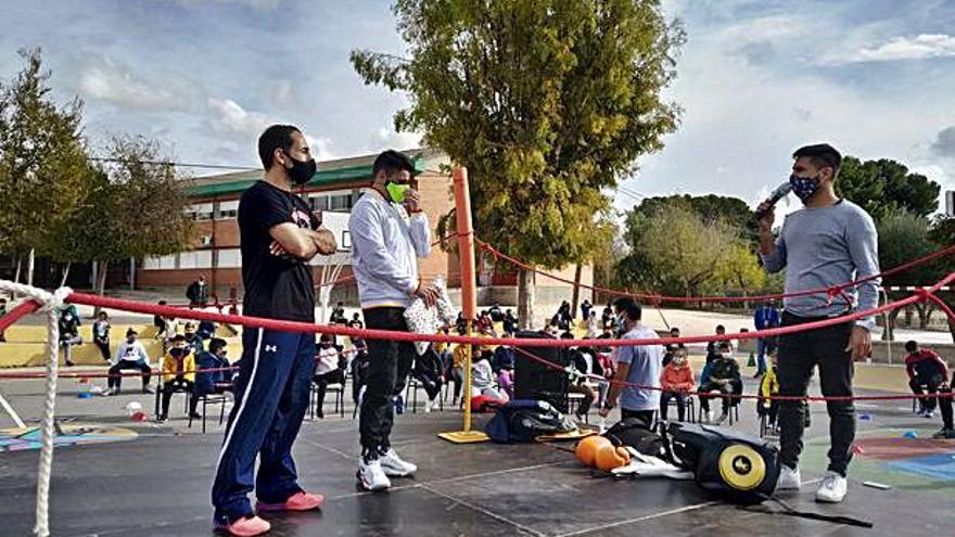 Exhibición de boxeo en el Pintor Sorolla