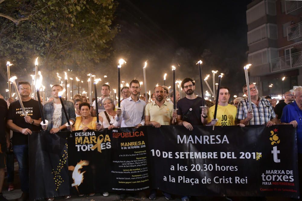 Marxa de torxes a Manresa