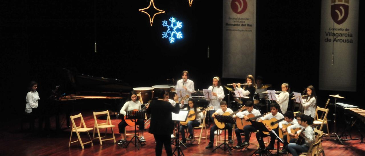 Un concierto navideño de la escuela de música, antes de la pandemia.