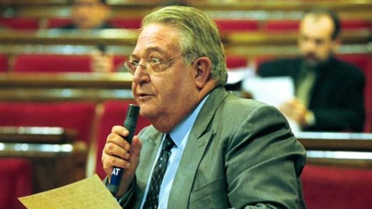 El exdiputado de CiU Jaume Camps, en un pleno del Parlament, en diciembre del 2012.