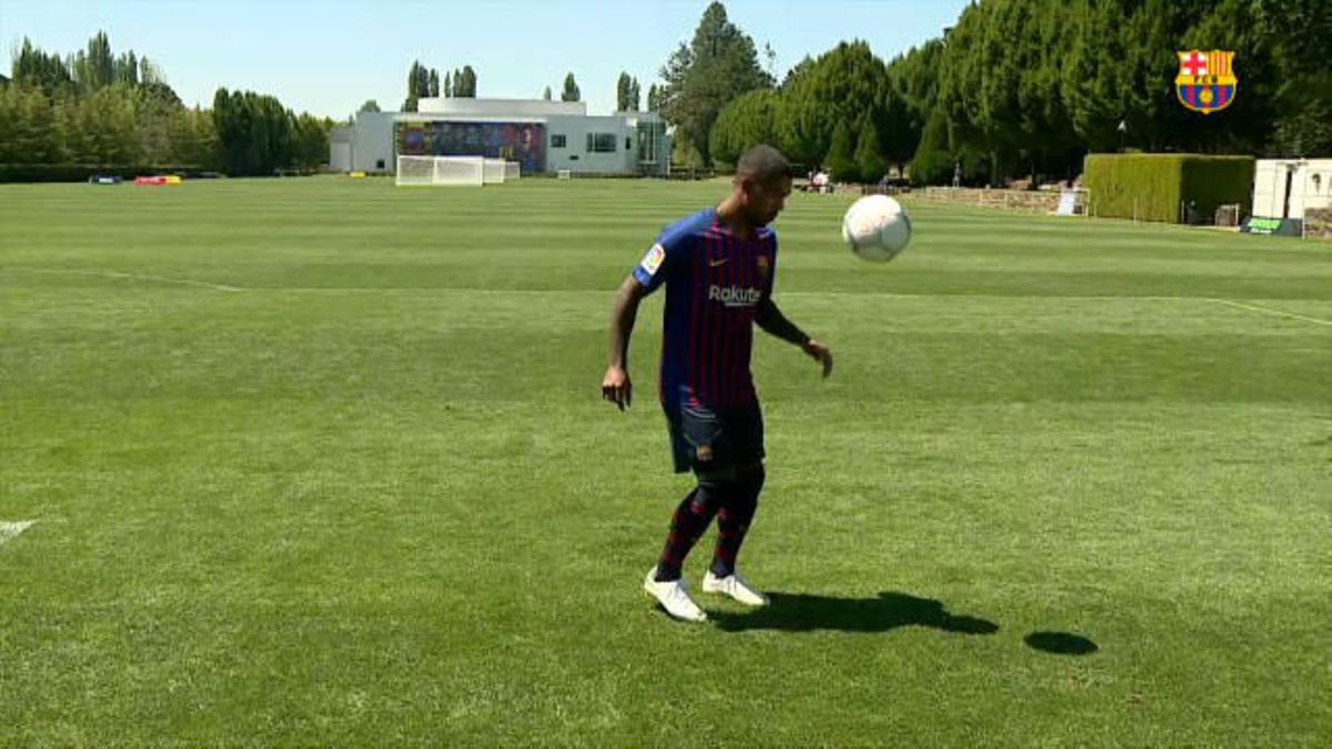 Malcom ya luce la elástica blaugrana