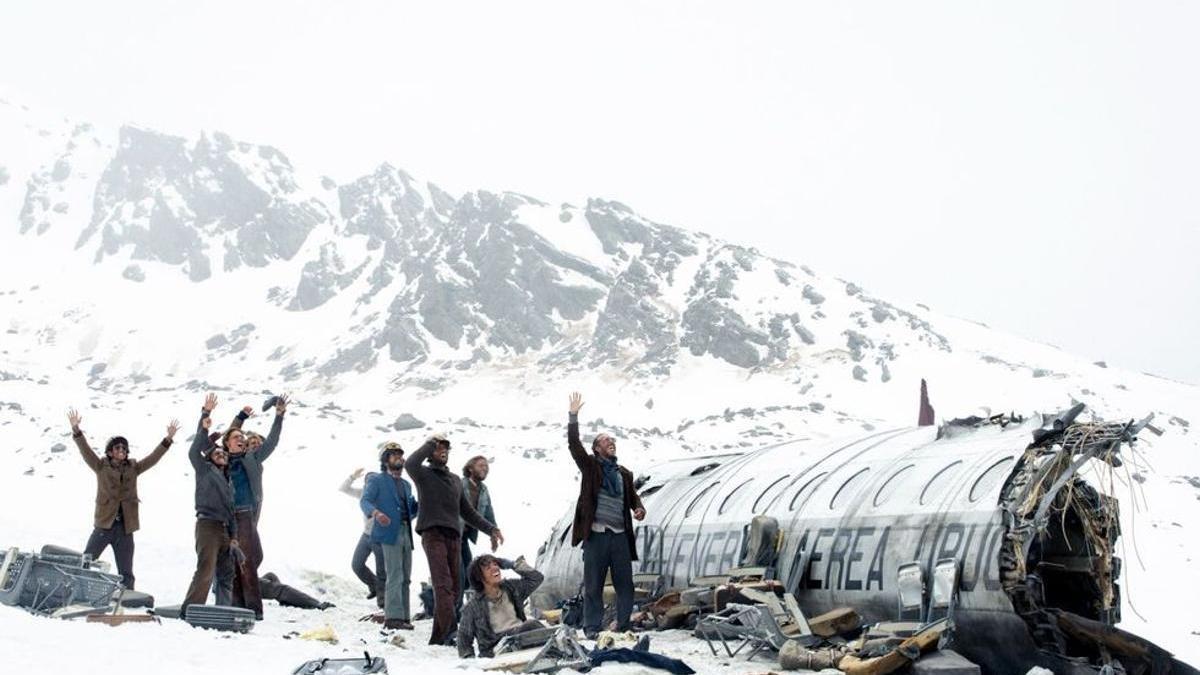 Imagen de la película 'La sociedad de la nieve', premiada por sus efectos visuales