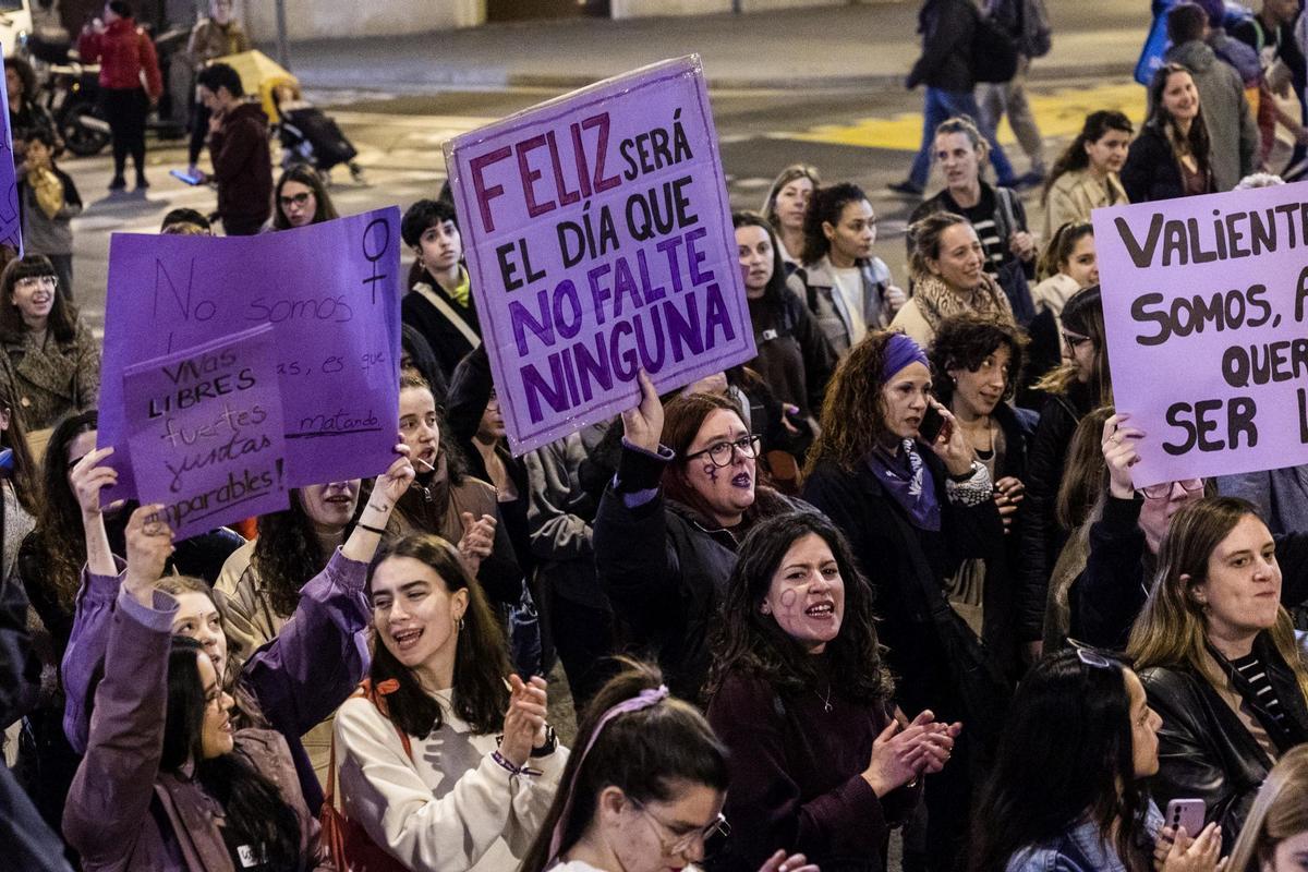 Manifestación del 8-M en Barcelona