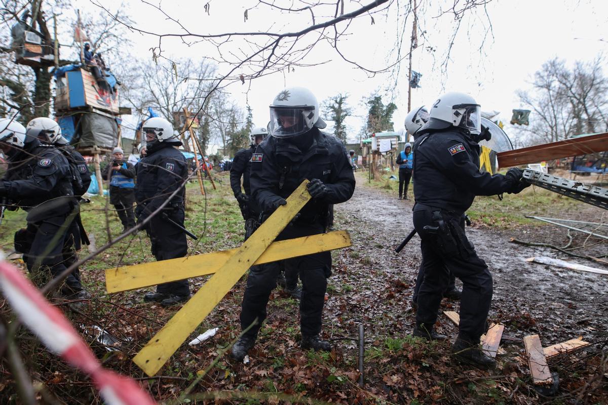 Protesta contra una mina de carbón en Alemania