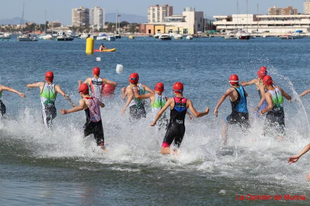 Final de triatlón de Deporte en Edad Escolar