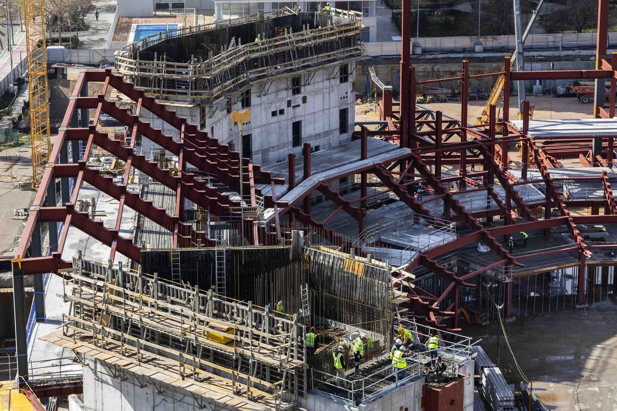 Así avanzan las obras del Roig Arena