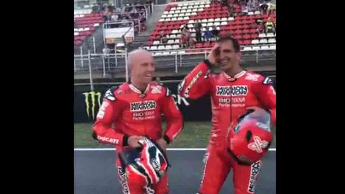 Marc Gené vivió una experiencia inolvidable junto a Randy Mamola