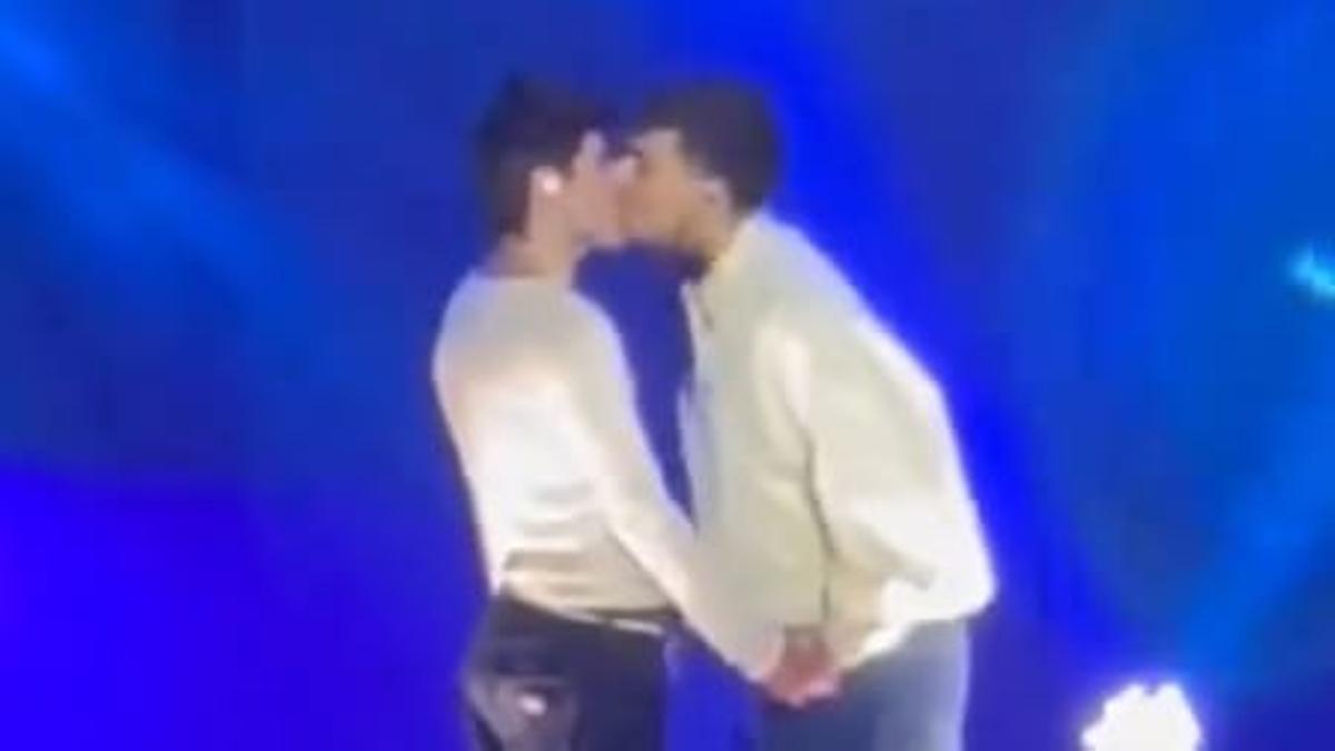 Juanjo y Martin, en el concierto de 'OT 2023'