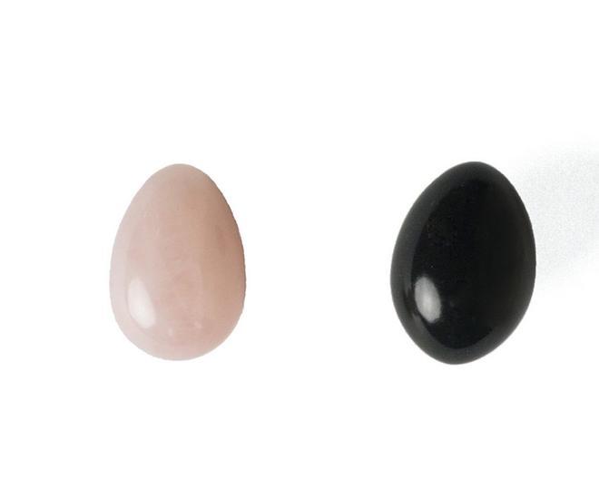 Huevos de Jade rosa y negro