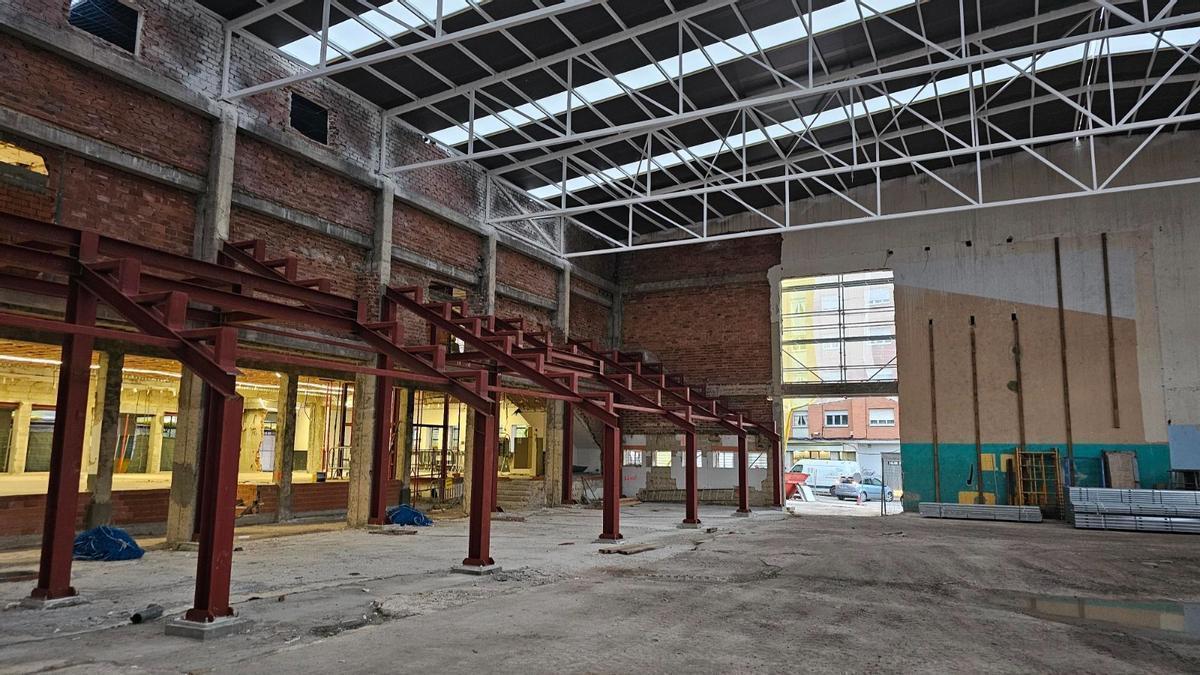 Avance de las obras en la pista central del equipamiento