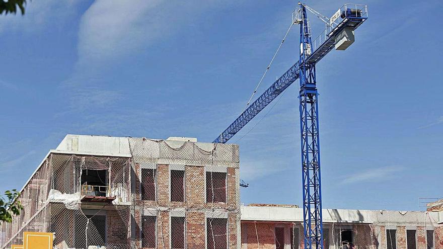 Un habitatge en construcció el maig passat a GIrona.