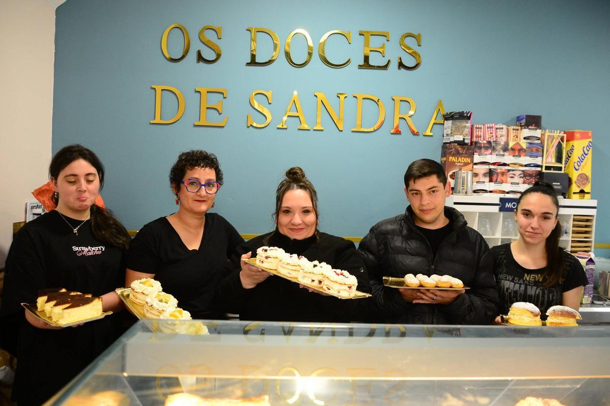 El equipo de Os doces de Sandra.