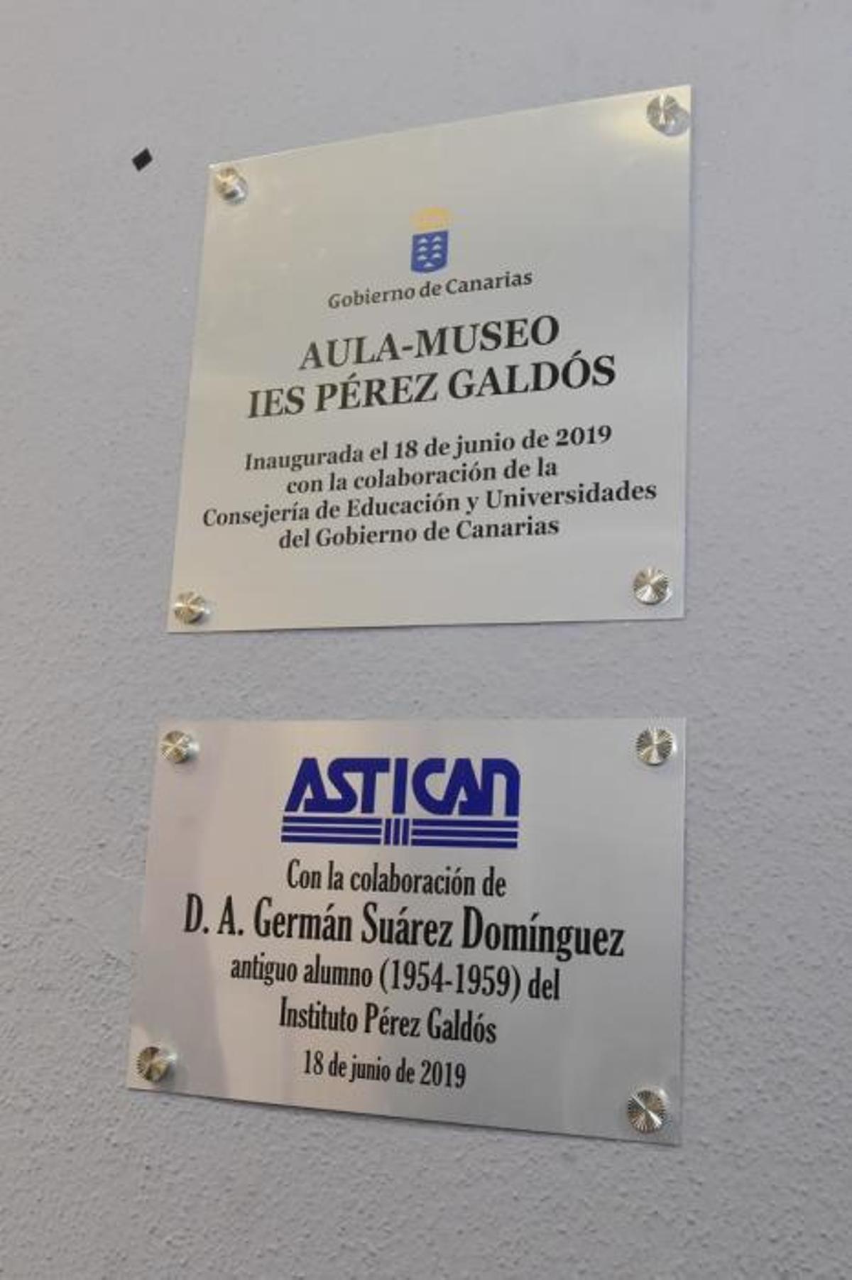 Inauguración del Aula Museo del IES Pérez Galdós