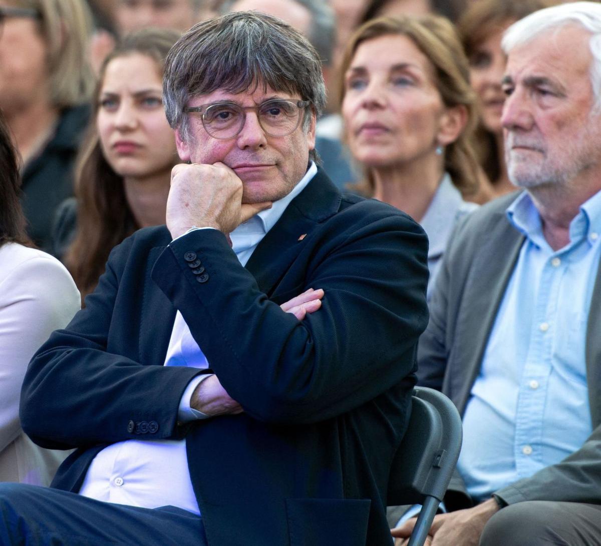 Puigdemont rep una delegació sobiranistaa Waterloo