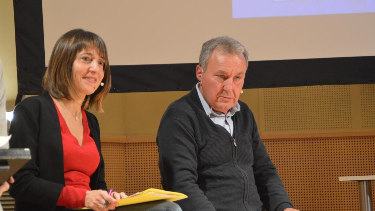 Anna Massot i Antonio Martín, candidats d'ERC i PSC a  Castelló d'Empúries.