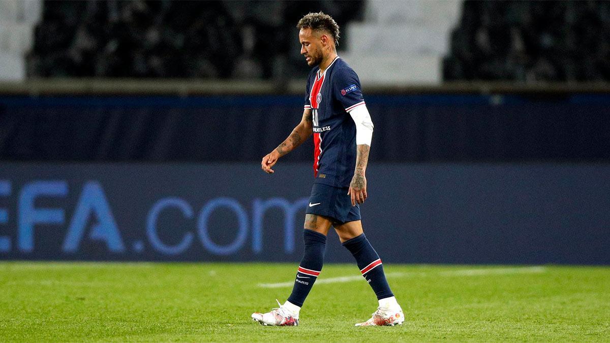 Neymar, descontento tras la ida de semifinales
