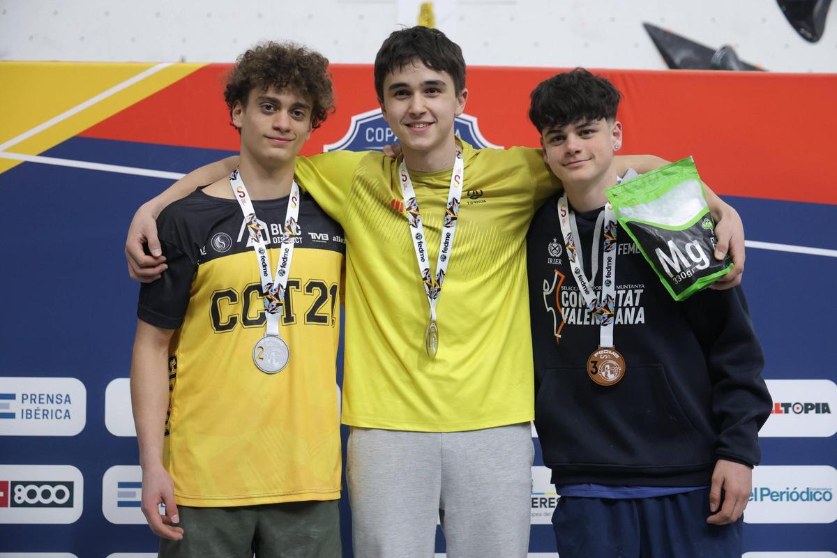 Galería | Podio primera jornada de la Copa de España de Escalada en Cáceres