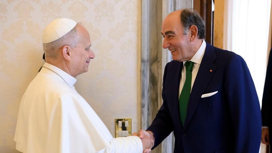 León XIV recebe em audiência a Ignacio Galán, presidente da Iberdrola