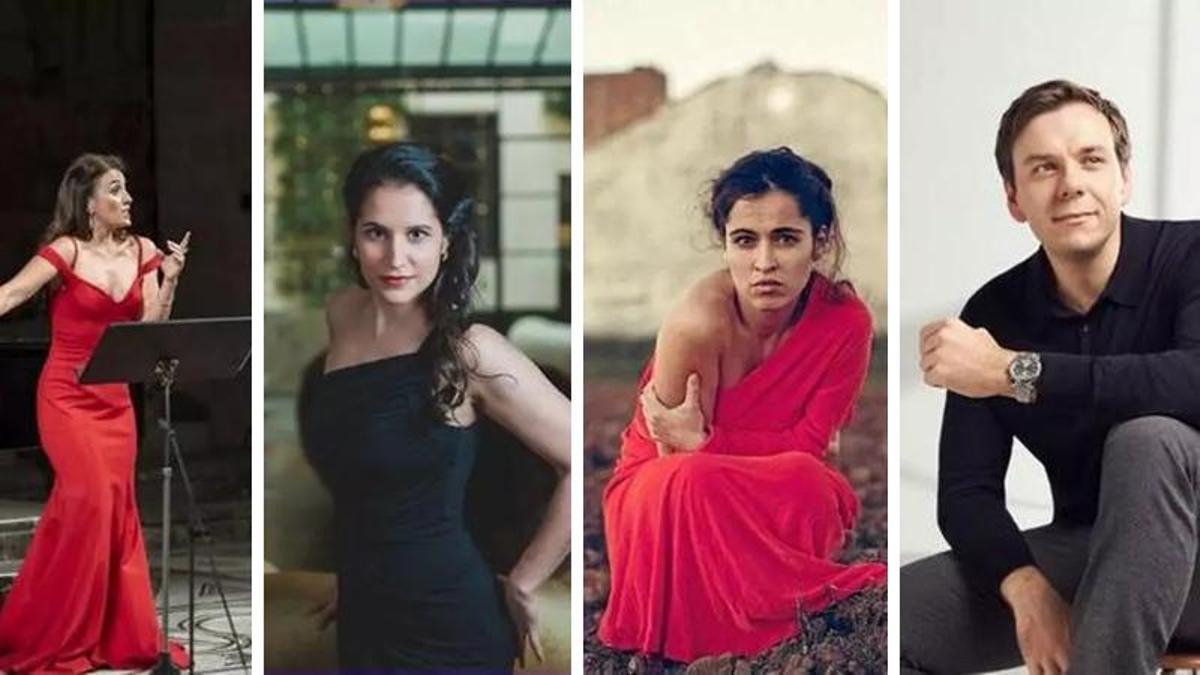 Les sopranos Ermonela Jaho i Sara Blanch, la cantant Sílvia Pérez Cruz i el tenor Benjamin Bernheim.