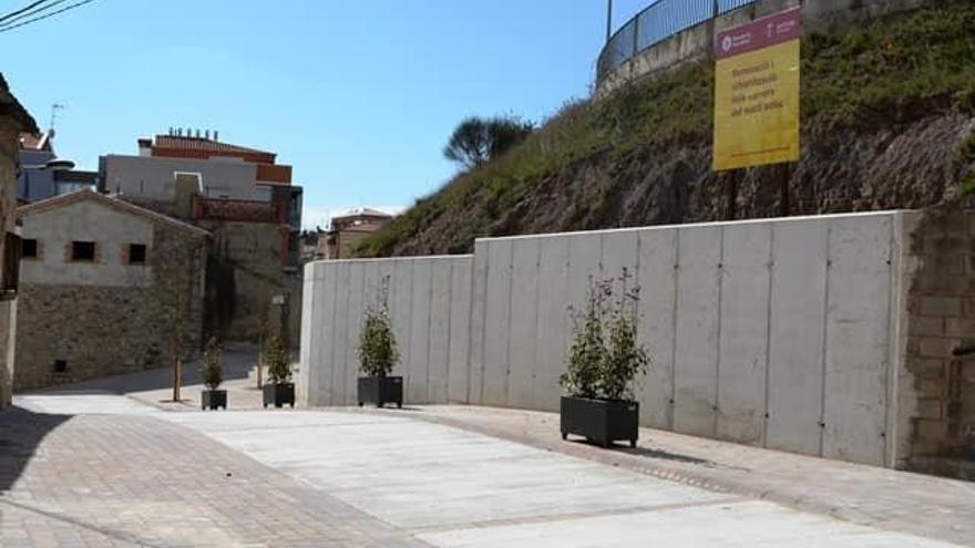 Imatge després de les obres d&#039;un dels carrers on s&#039;ha intervingut