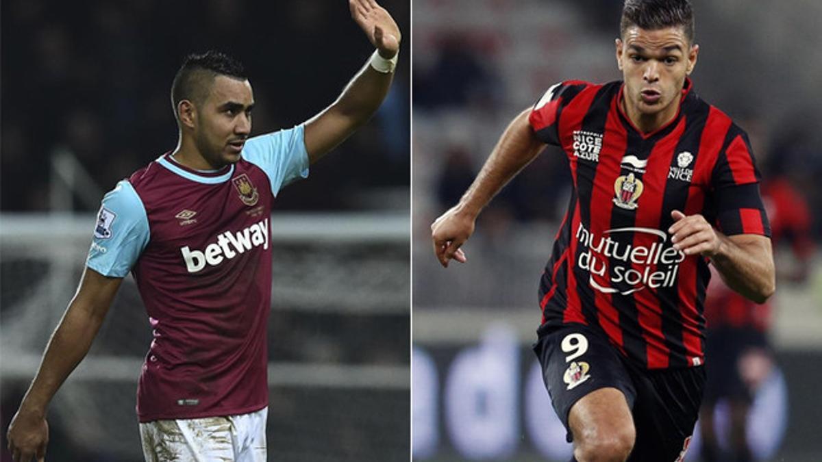 Payet a la izquierda y Ben Arfa a la derecha.