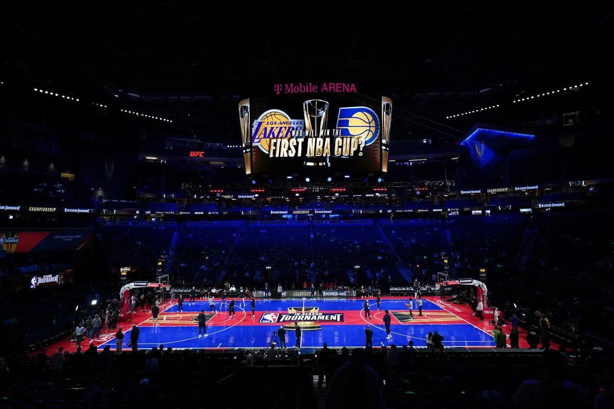 El T-Mobile Arena acoge los partidos de la 'Final Four'.