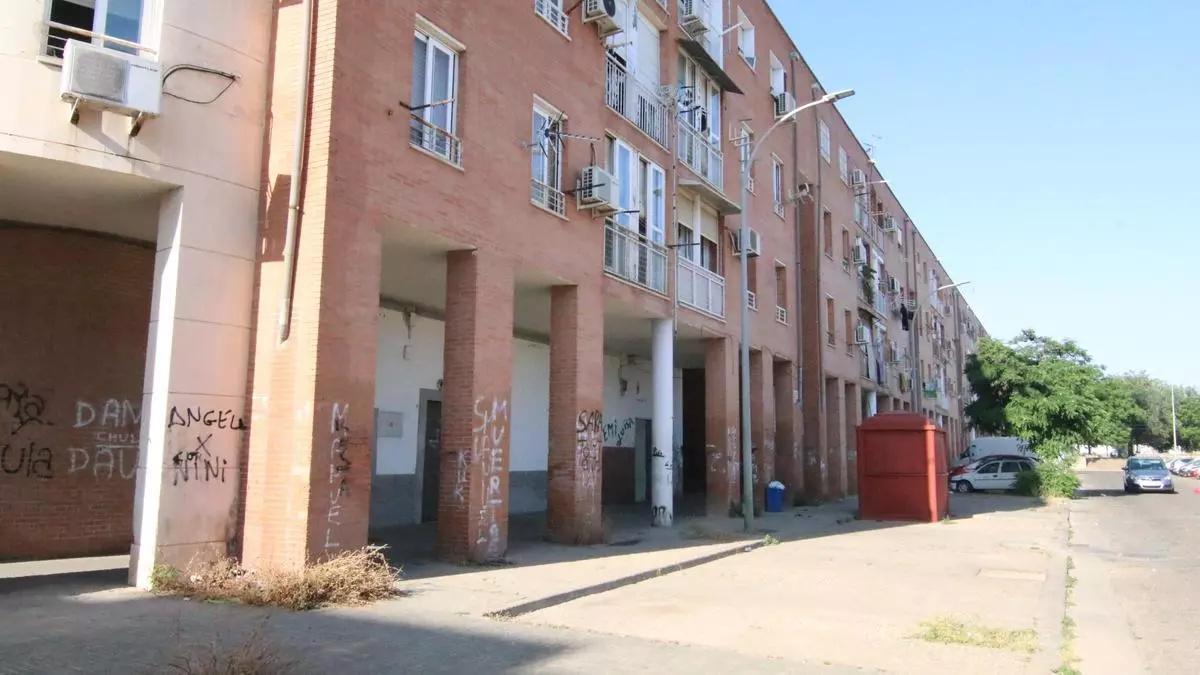 Un edificio del barrio de Las Palmeras, en Córdoba.