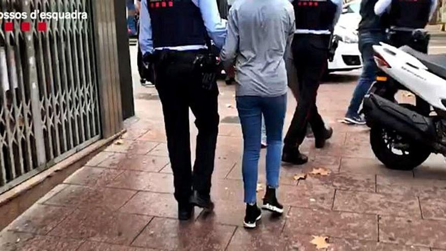 Una de les detencions practicades pels Mossos