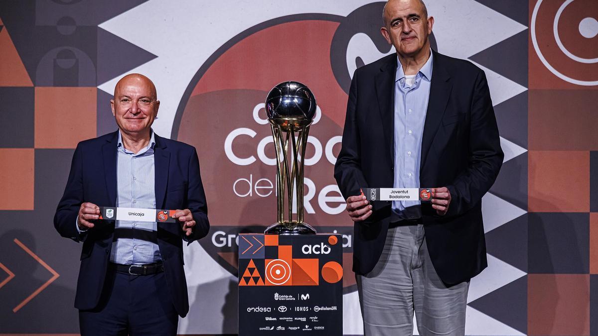 Lopez Nieto y Juanan Morales, presidentes del Unicaja y del Joventut.