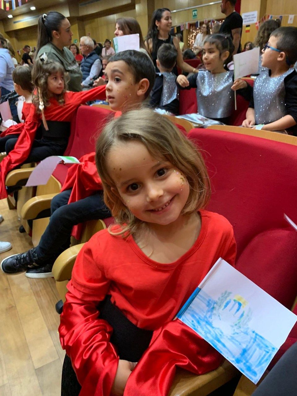 Un momento del Festivalga, la cita con la música donde los niños son los teloneros de Eurovisión.