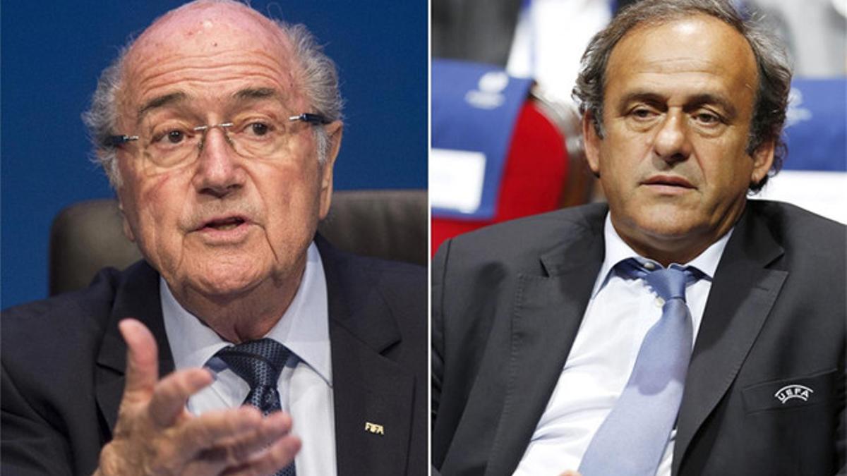 Blatter y Platini han sido sancionados por la FIFA