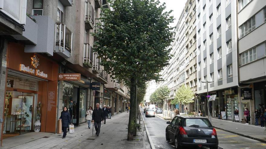 Una céntrica calle del Ensanche compostelano estará cerrada al tráfico este sábado por la mañana