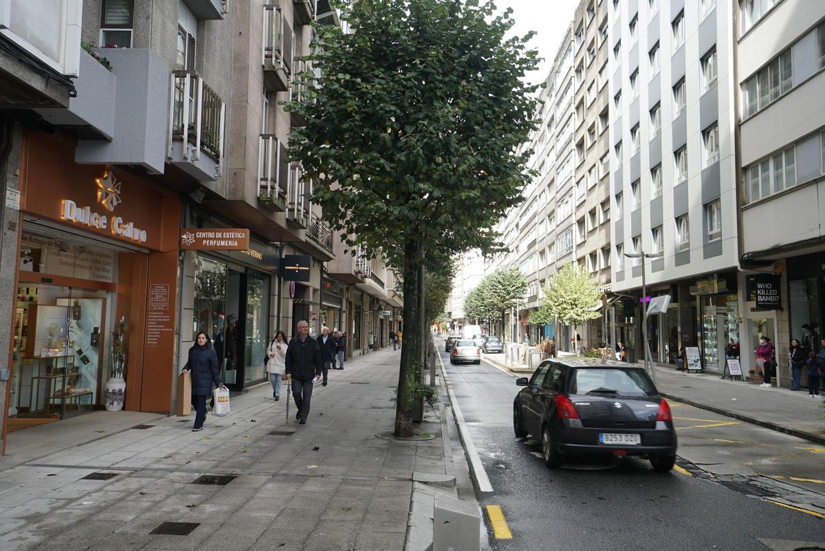 La calle afectada por el corte